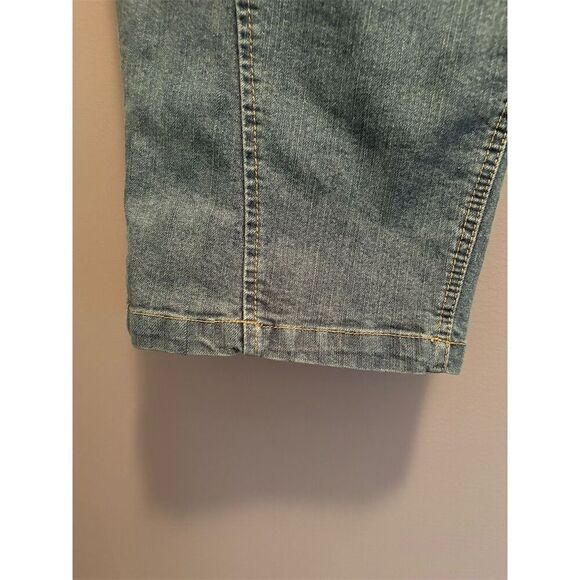 Ashley Stewart Women's Denim Capris Blue Size 16 Casual Culotte Style - Picture 4 of 10